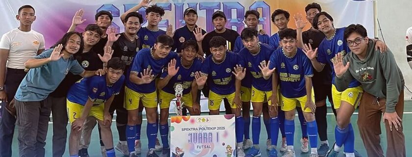 Futsal UBL Team Putra Sabet Juara 1 di Futsal Specta Poltekip 2025